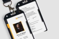 Conference Id Card Template Word | Psd | Indesign | Apple With Regard To Professional Conference Id Card Template
