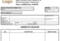 Construction Payment Certificate Template (7) Templates Pertaining To Professional Construction Payment Certificate Template