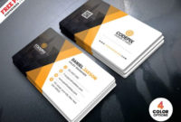 Corporate Business Card Template Psd Free Download Intended For Visiting Card Template Psd Free Download