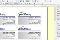 Creating Your Own Business Cards In Libreoffice And Apache Throughout Openoffice Business Card Template