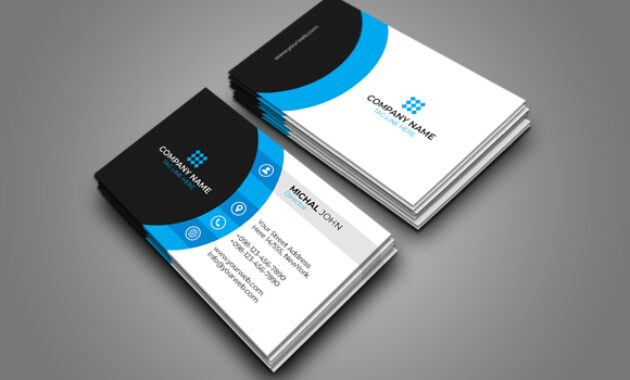 Creative Business Card Template With Quality Buisness Card Templates