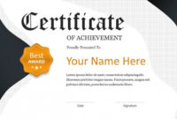 Creative Certificate Template | Free Powerpoint Template With Regard To Professional Award Certificate Template Powerpoint