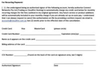 Credit Card Authorization Form – Printable Template All With Credit Card Authorisation Form Template Australia