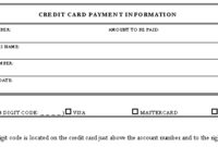 Credit Card Form Regarding Credit Card Payment Slip Template