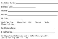 Credit Card Form Template 34561 | Receipt Template, Credit Pertaining To Credit Card Payment Slip Template