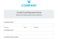 Credit Card Payment Form Template | Formstack In 11+ Order Form With Credit Card Template