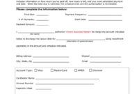 Credit Card Payment Plan Authorization Form In Word And Pdf In Credit Card Payment Plan Template