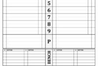 Custom College Baseball Dugout Cards | Charts With College Intended For Dugout Lineup Card Template