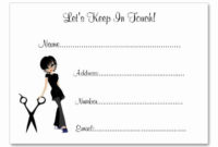 Customer Info Card Template Lovely Beauty Salon Client Inside Customer Information Card Template
