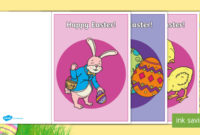 Cute Happy Easter Cards | Children&amp;#039;S Homemade Easter Cards Inside Best Easter Card Template Ks2