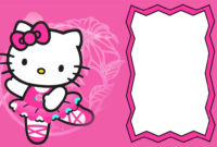 Cute Hello Kitty Party Invitaton Card | Hello Kitty Intended For Free Hello Kitty Birthday Card Template Free
