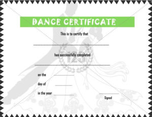 Dance #Certificate #Template | Certificate Templates, Free Within Dance Certificate Template