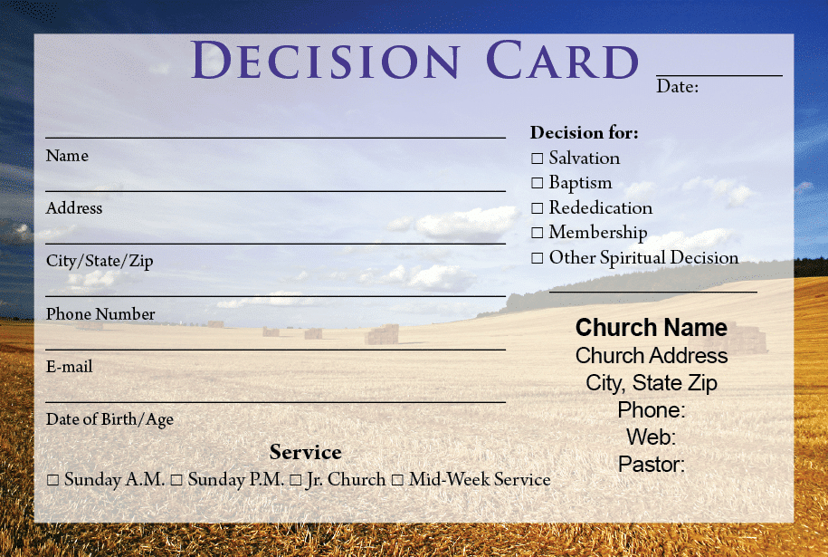 Free Printable Decision Cards