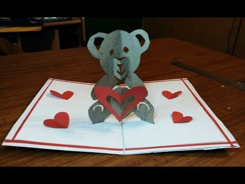 Diy How To Make A Teddy Bear Pop Up Card |Paper Crafts Intended For Free Teddy Bear Pop Up Card Template Free