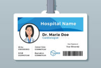 Doctor Id Badge. Medical Identity Card Template Stock Vector Throughout Doctor Id Card Template