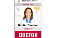 Doctor Id Card #4 | Id Card Template, Employee Id Card, Card In Doctor Id Card Template