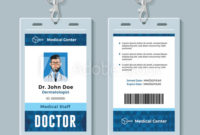 Doctor Id Card. Medical Identity Badge Design Template Pertaining To Best Doctor Id Card Template