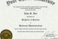Doctorate Degree: Fake Doctorate Degree Template With Doctorate Certificate Template