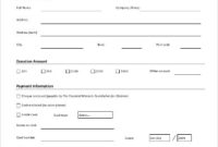 Donation Form Template 8+Free Word, Pdf Documents Download Pertaining To Donation Card Template Free