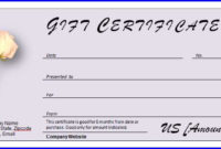 Donation Gift Certificate Template Ms Word Templates Ms In Free Donation Certificate Template