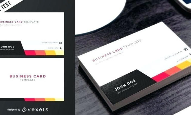 Double Sided Business Cards Template Word Template Word Two Within 2 Sided Business Card Template Word