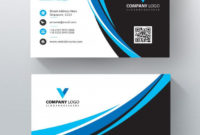 Download Blue Wavy Vector Business Card Template For Free With Regard To Printable Free Complimentary Card Templates