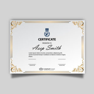 Download Elegant Certificate Template For Free | Certificate For Quality Elegant Certificate Templates Free
