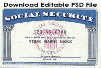 Download Social Security Card Template Psd File. Link: Https Intended For Professional Social Security Card Template Photoshop