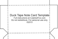 Duck Tape® Flash Card Holder In Professional Card Stand Template