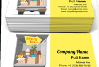 ✅ Editable Home Moving Business Card Template Pertaining To Free Moving House Cards Templates