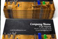 ✅ Editable Instruments In Belt Business Card Template Within Plastering Business Cards Templates