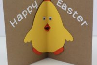 Easter Chick Card With Pop Out Beak Mum In The Madhouse In Easter Card Template Ks2