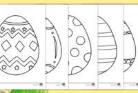 Easter Egg Templates | Ks1 Colouring Sheets (Teacher Made) In Easter Card Template Ks2