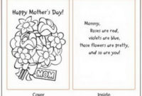 Easy Printable Mothers Day Cards Ideas For Kids | Mothers Within Quality Mothers Day Card Templates