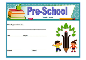 Editable Preschool Graduation Certificate Template Free 3 In Pertaining To Preschool Graduation Certificate Template Free