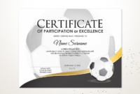 Editable Soccer Football Certificate Template Sport | Etsy With Football Certificate Template