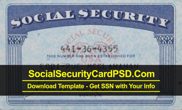 Editable Social Security Card Template Software Throughout Ss Card Template