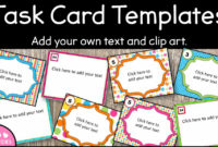 Editable Task Card Templates Bkb Resources Throughout Task Cards Template