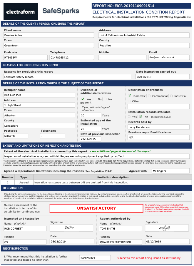 Electraform | Certificates Regarding Electrical Isolation Certificate Template