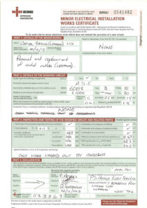 Electrical Installation: Minor Electrical Installation Works For Electrical Minor Works Certificate Template
