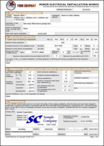 Electrical Minor Works Certificate Template In 2020 Within Electrical Installation Test Certificate Template