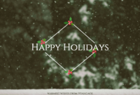 Elegant Christmas Card With Regard To Professional Happy Holidays Card Template
