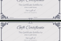 Elegant Gift Certificate Template #Gift #Certificate Regarding Elegant Gift Certificate Template