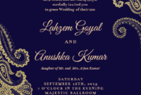 Elegant Henna Wedding Invitation Template | Greetings Pertaining To Invitation Cards Templates For Marriage
