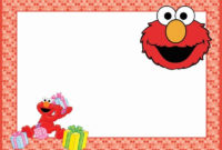 Elmo Birthday Party Invitation Card | Elmo Birthday Throughout 11+ Elmo Birthday Card Template