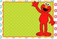 Elmo Birthday Party Theme For A Budget With Tons Of Free With 11+ Elmo Birthday Card Template