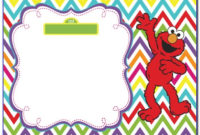 Elmo First Birthday Invitation Templates | Vincegray2014 Inside Elmo Birthday Card Template