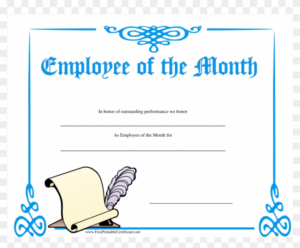 Employee Of The Month Certificate Template Free Templates Inside Best Employee Of The Month Certificate Templates