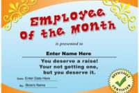 Employee Of The Month Funny Certificate Pdf | Funny With Regard To Funny Certificates For Employees Templates