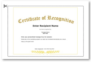 Employee Recognition Certificate Templates Free Online Tool With Template For Recognition Certificate